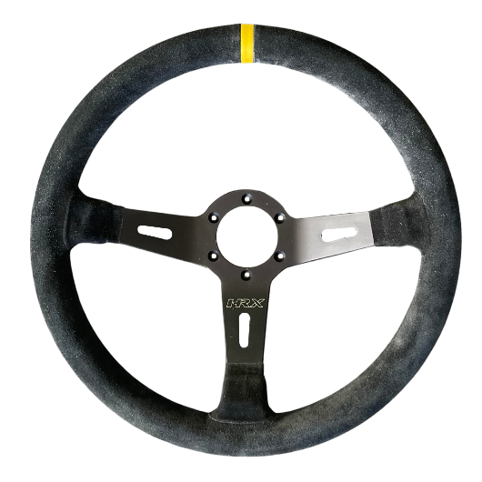 HRX Dished Suede Steering Wheel 350mm